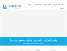 Tablet Screenshot of contaflux.ro